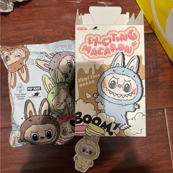 Pop Mart The Monsters Labubu Exciting Macaron Soymilk Pendant Keychain - Picture 1 of 2